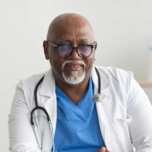 Licensed physician prescribing personalized pain relief treatment